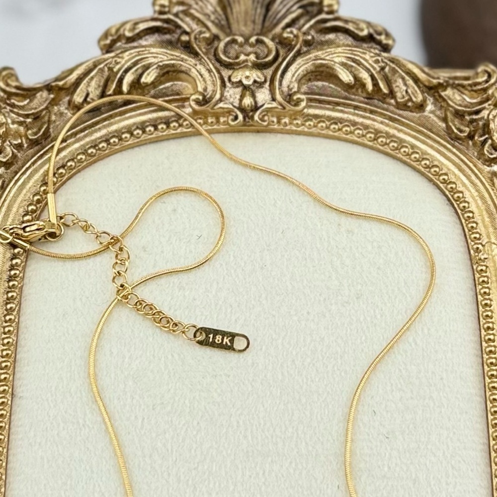 PVD Real Gold Plated Modern Twist Necklace – Stainless Steel, Zircon Detail - Picture 13 of 13